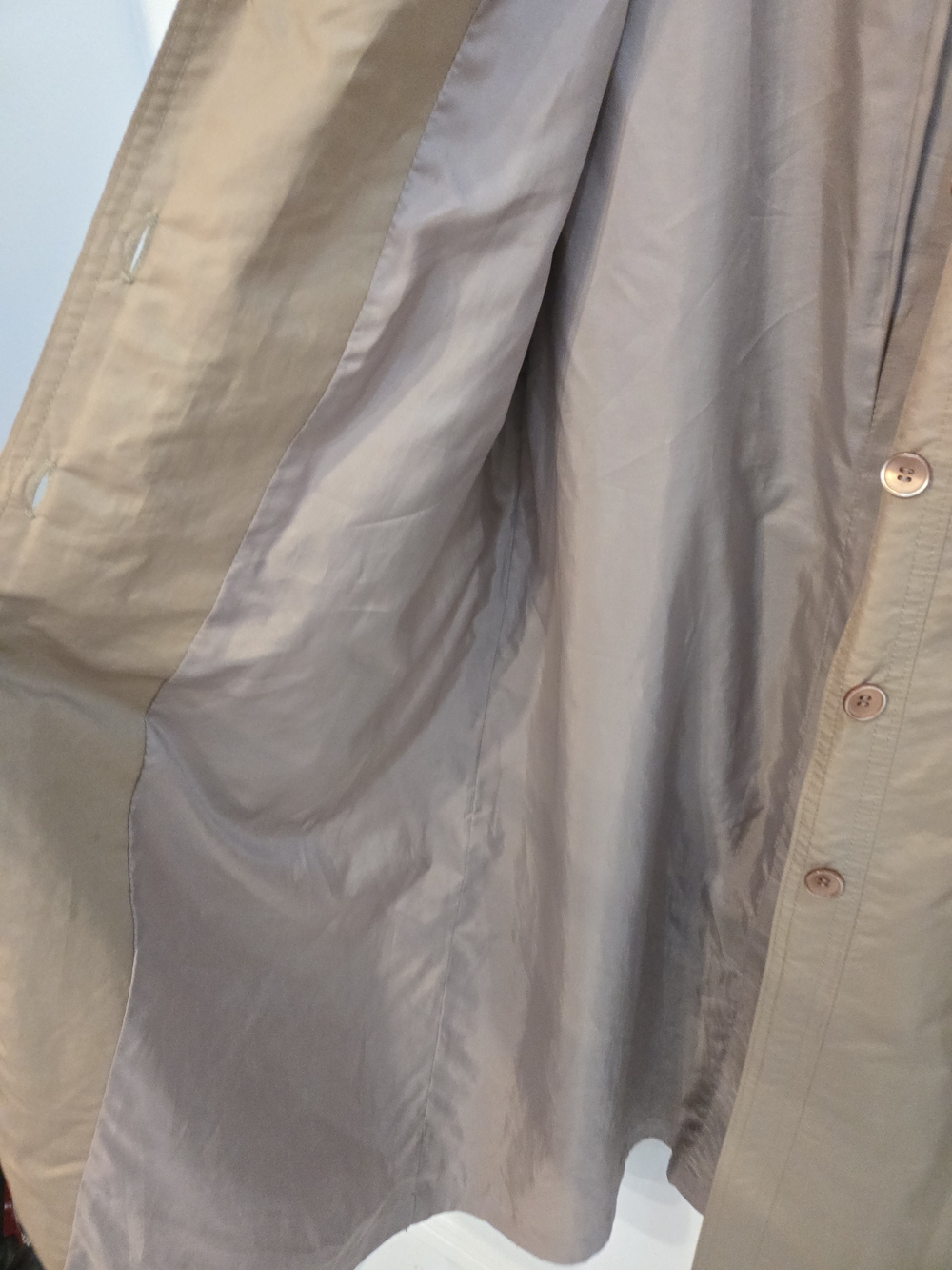 Vintage Women's Beige Longline Coat - Picture 5 of 10